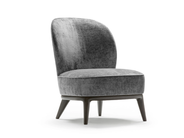 NICOLE - Upholstered armchair with wooden legs by OPERA CONTEMPORARY - view 2